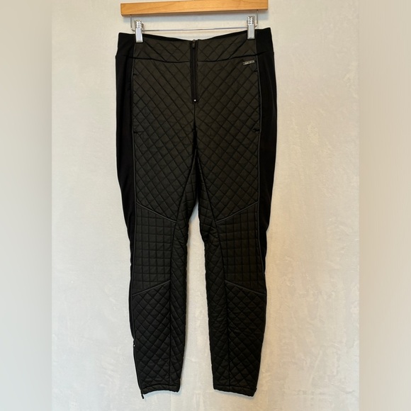 Sweaty Betty womens black Arctic Luxe Quilted Pants front zip warm size small - Picture 2 of 12